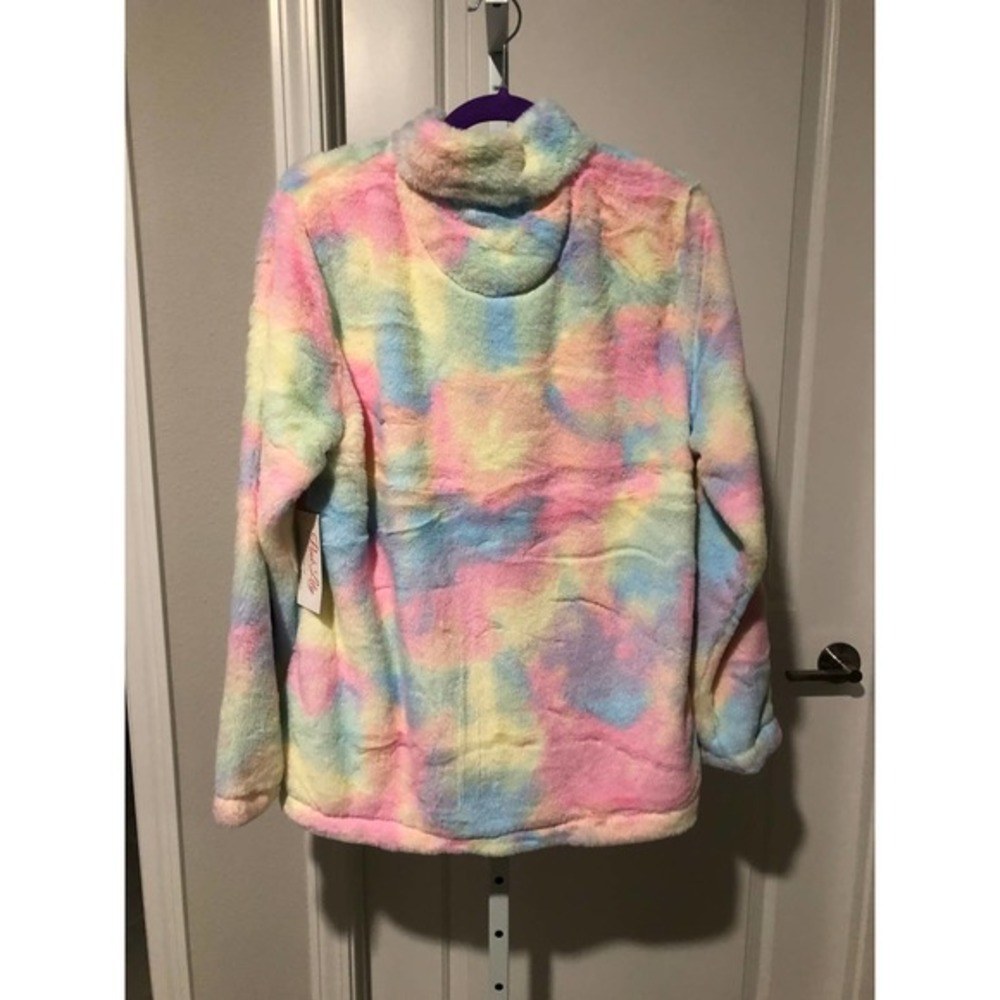 NEW TIE DYE PINK LILY PULLOVER SZ M - Picture 3 of 5